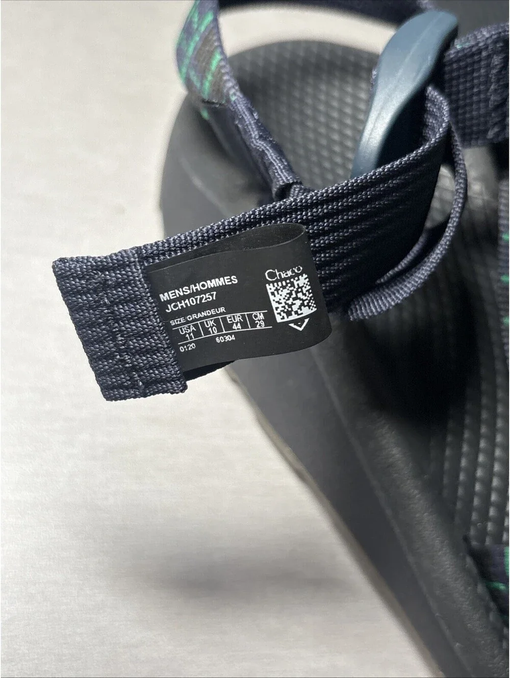 CHACO Z CLOUD Sandals Mens US 11 EU 44 Water Shoes Black Blue JCH107257 NWT NEW